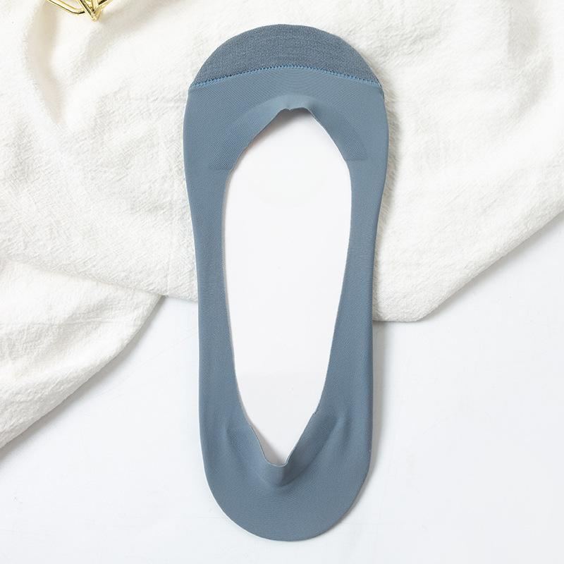 Female Summer Thin Cotton Bottom Non Slip Not To Drop Heel Shallow Mouth Invisible Wicking Socks