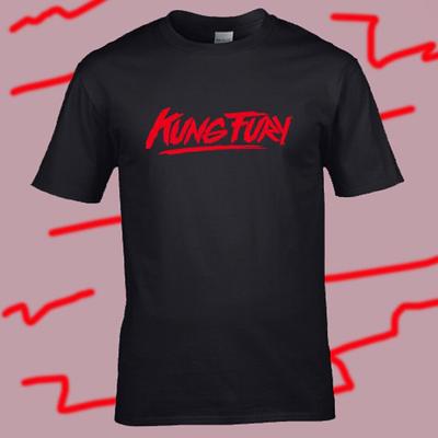 T-shirt Noir Homme Logo Film d'Action Kung Fury Années 80