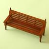 Doll House Cartoon Bench Ornaments Props Doll House Mini Wooden Ornaments Benches