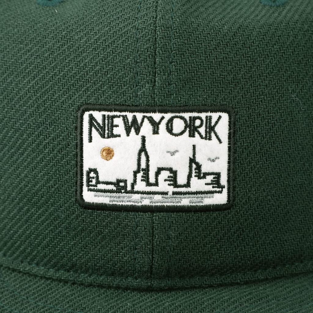 Basic Enchi City Short Cap Umpire Short Free Size Hat, Brim, Antibacterial, Deodorizing, Moisture-wicking, Quick-drying, Men's & Women's, (Dark Green)