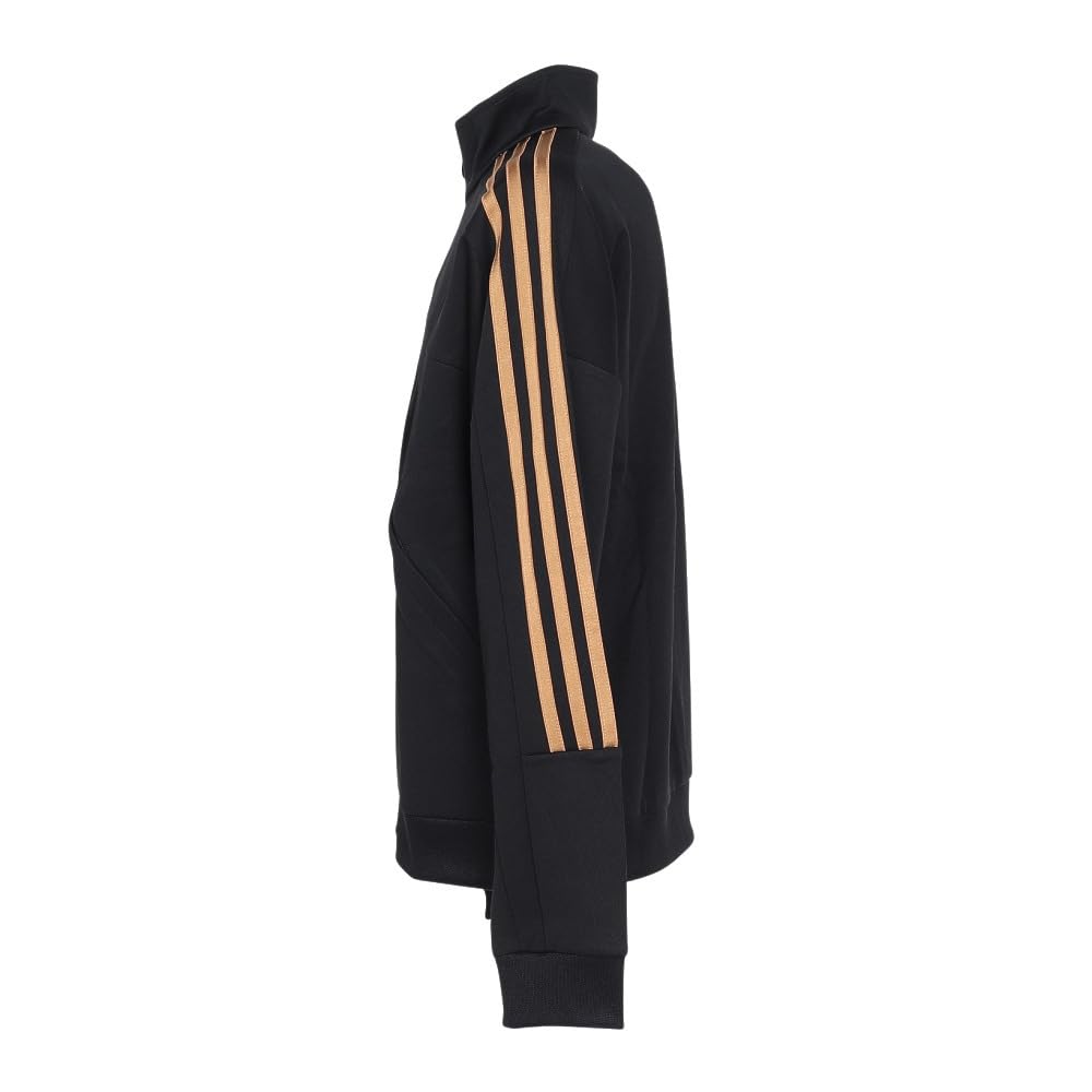 Adidas Kids' Tiro Nation Pack Track Top, Unisex, JUG33, Black/Tan/Team Victory Red (IW1529), Size 160