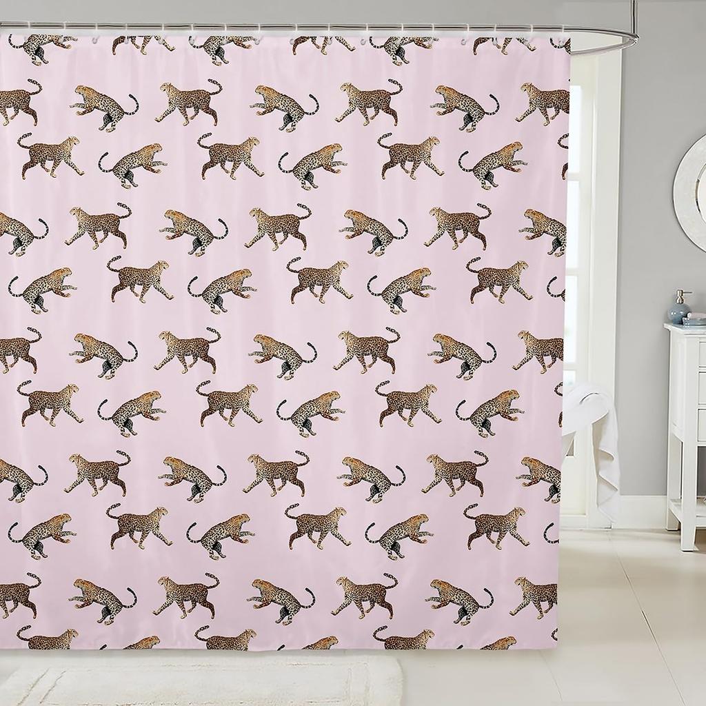 Sausage Dog Shower Curtain for Bathroom Decor Dachshund Bath Curtain Puppy Dog Bathroom Accessories Cute Pet Waterproof