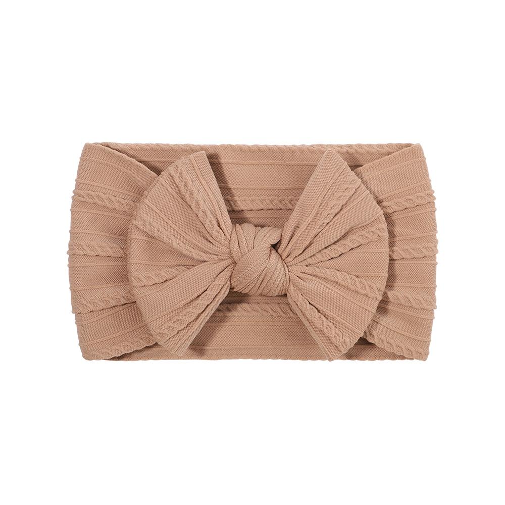 PANTONE Solid Color Bows Headband for Baby Girls Elastic Hair Band Cotton Bowknot Turban Kids Headwear Baby Hair Accessories