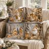 Christmas Throw Covers 1818 Inch Set of 4, Holiday Cushion Cases for Couch Decor, Inserts Not Included
