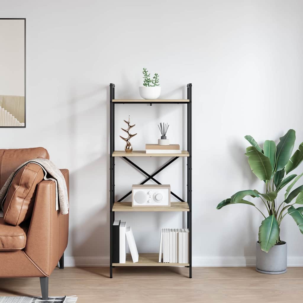 Bookshelf Sonoma Oak 56 X 34 X 133.5 Cm Particleboard