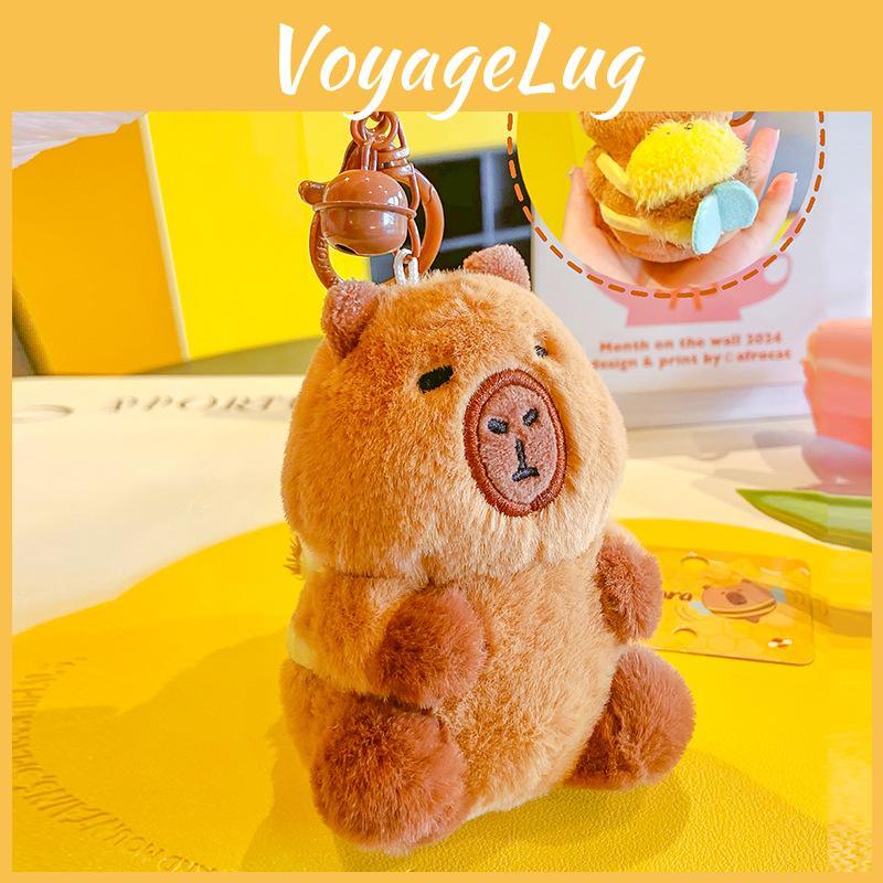 Capybara Turtle Stylish And Bee Plush Keychain Creative Cartoon Keychain For Bags
