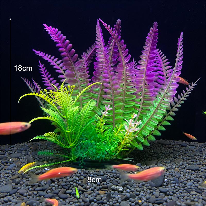 Artificial Aquarium Decor Plants Underwater Water Grass Aquatic Plastic Plants For Fish Tank Aquarium Decorations