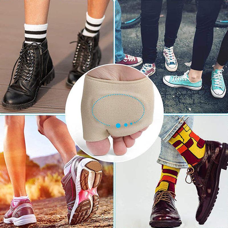 Silicone Gel Forefoot Pad High Heels Half Insoles Hallux Valgus Corrector Socks Metatarsal Pain Relief Insoles Foot Care Cushion