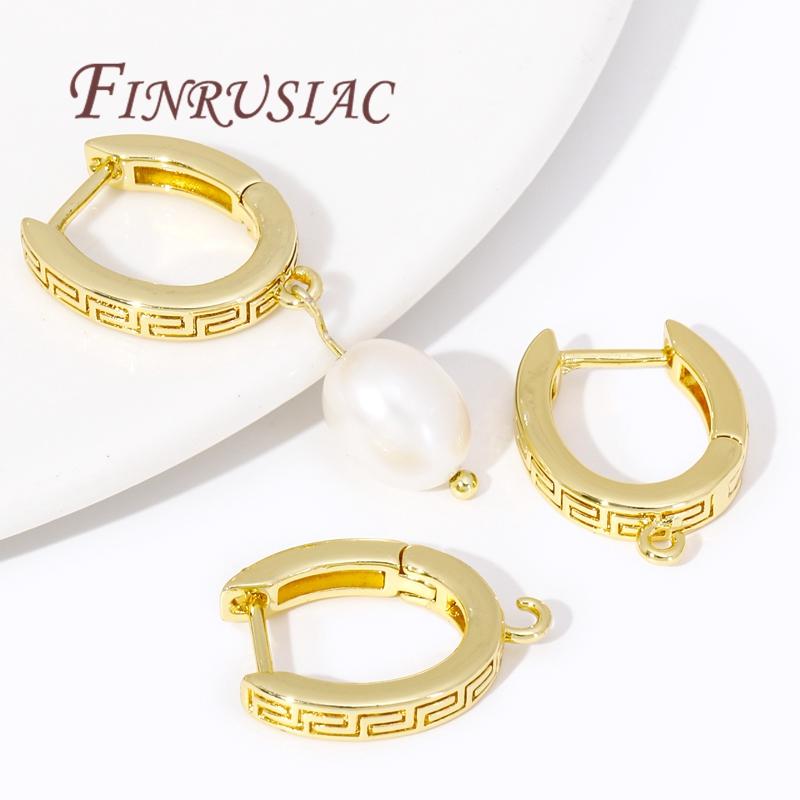 18K Gold Plated Brass Earwires Fasteners Earring Hooks Findings,Accessories For Earrings,DIY Jewelry Making Supplies