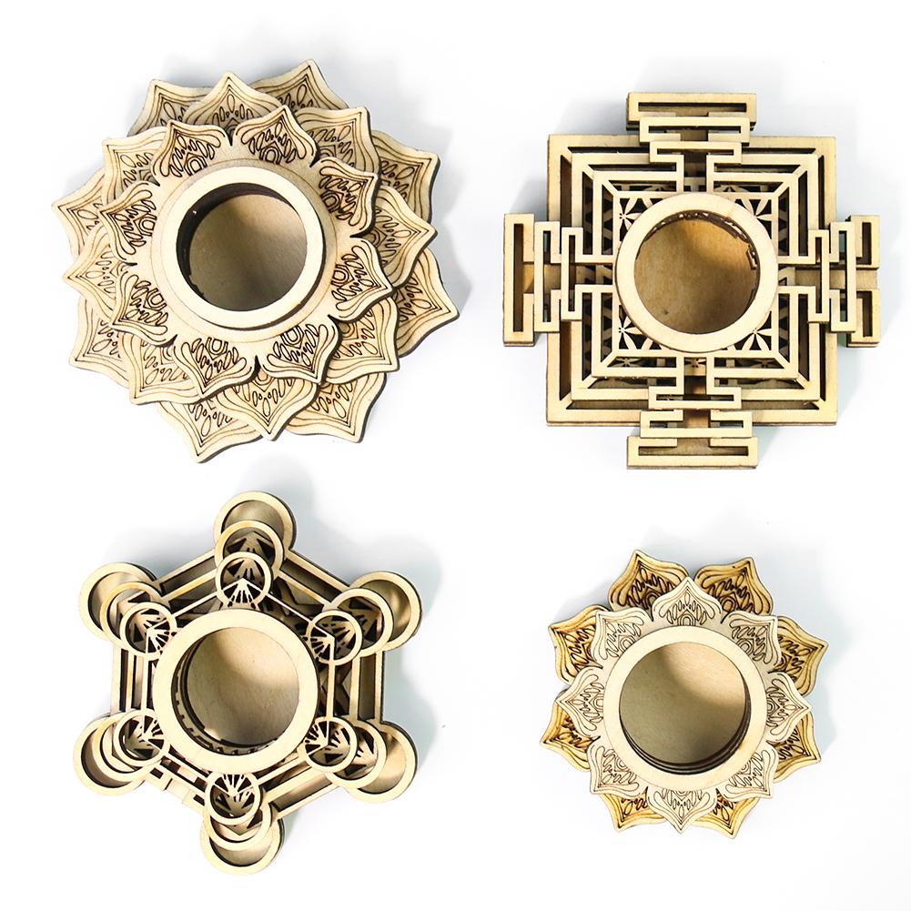 

Wooden Crafts Meditation Crystal Stone Cushion Seven Star Array Chassis Crystal Ball Base Lotus Ornaments Decorations for Home