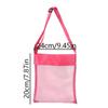 Multifunctional Mesh Beach Bag: Adjustable Buckle, Crossbody/Hand-carry for Shells, Sand Toys & Sundries. Colorful & Breathable!