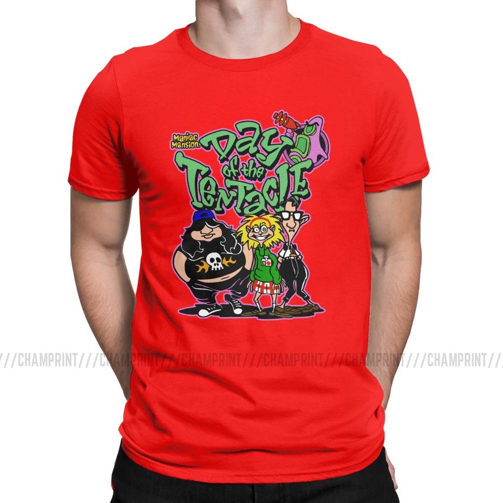 Day Of The Tentacle Pánské tričko Novinkové tričko Krátký rukáv Kulatý výstřih Tričko Bavlna Párty oblečení