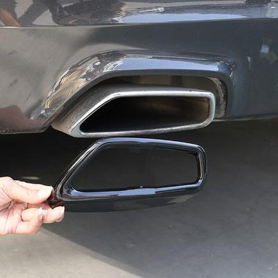 For BMW 5 Series 6 Series GT G30 G38 G32 2018-21 Stainless Car Tail Throat Exhaust Pipe Decoration Cover Sticker Car