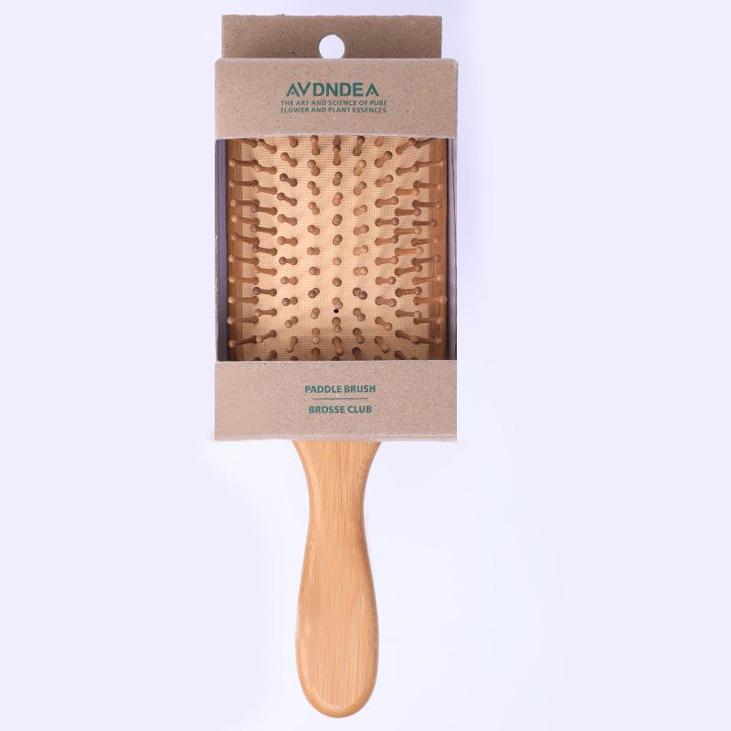 Natural Bamboo Scalp Massage Air Cushion Comb Set