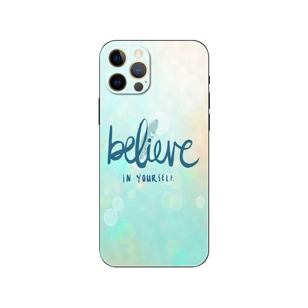 Black tpu case for iphone 5 5s se 2020 6 6s 7 8 plus x 10 XR XS 11 12 13 mini pro MAX back cover inspirational  Motivational