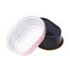 10Pcs Aluminum Foil Cupcake Cups With Lids Non-Stick Foil Baking Cups 68Ml Oval Pudding Dessert Cups Wedding Party Supplies