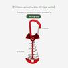 Anchor Type Fishbone Spring Fixed Tent Pegs Aluminum Alloy 4mm Thick for Outdoor Camping Deck Plank Road Windproof Rope