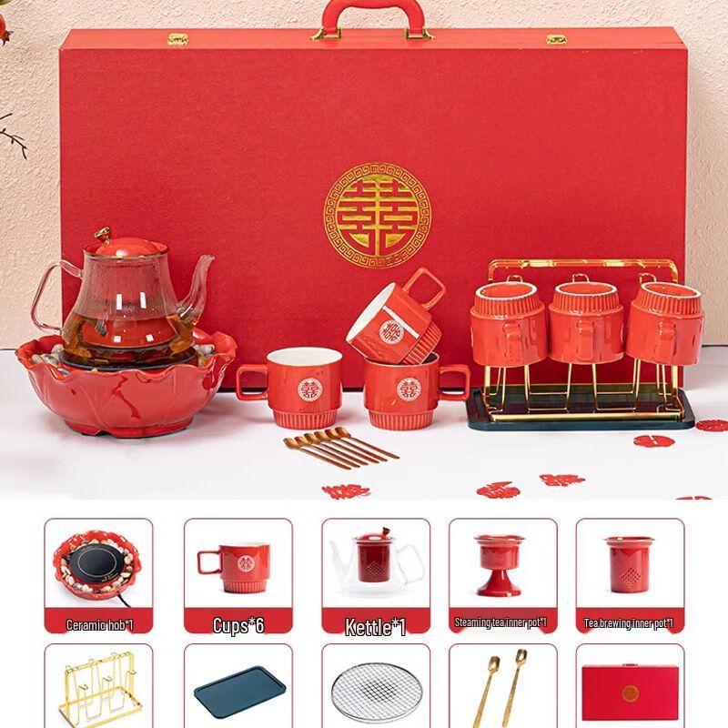 Ceramic Wedding Tea Set