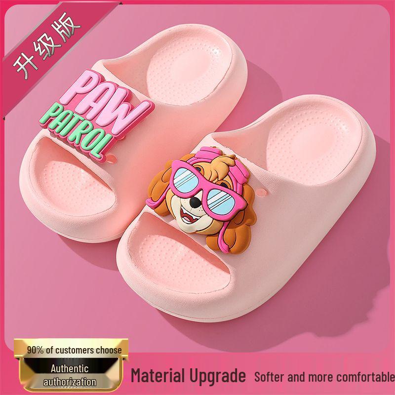 Dětské protiskluzové letní koupelnové pantofle Tlapková patrola pro chlapce a dívky