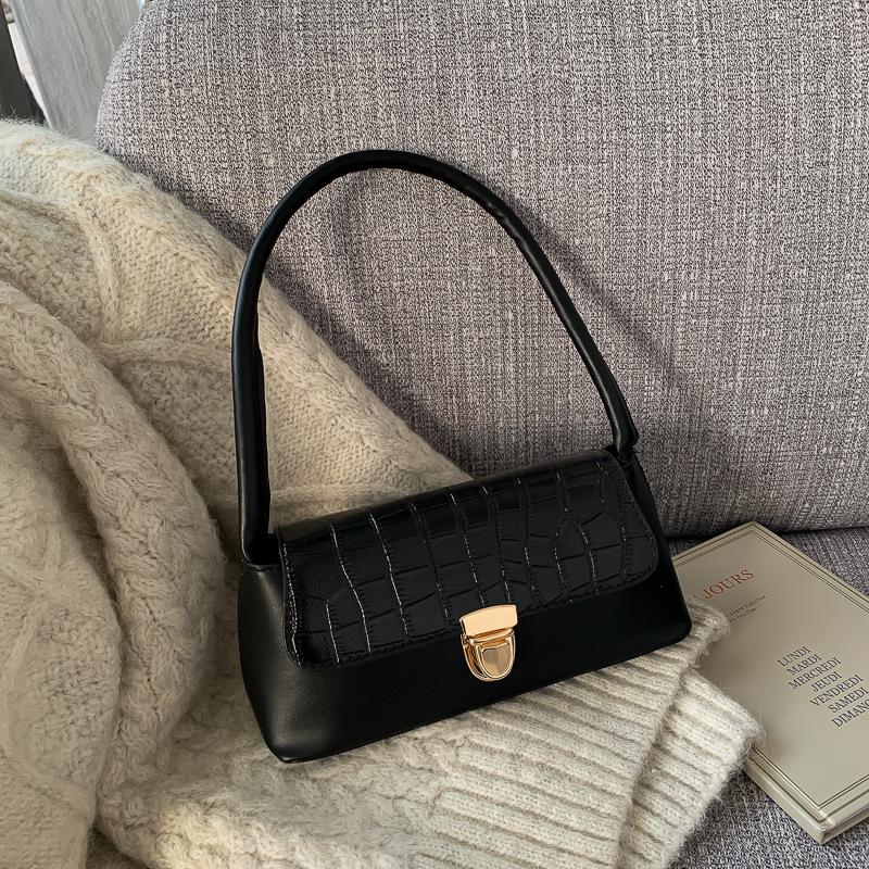 

SCIONE Женские сумки Сумки подмышки Женские сумки Новые модные сумки Сумки на плечо 25cm*10cm*11cm чёрный