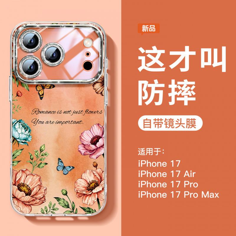 Suitable for Apple 17promax Mobile Phone Case iPhone13 New 16 Shell Bracket 15pro Hand Rope 14pro