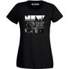 T-shirt da donna Reality Glitch con skyline di New York City