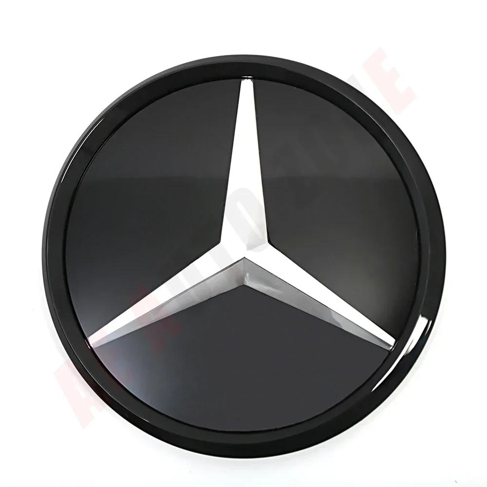 Per Mercedes Benz Classe A W176 2016-2018 A180 A200 A250 Argento e Nero Stile Effetto 3D Griglia Anteriore Emblema Stella Logo Badge