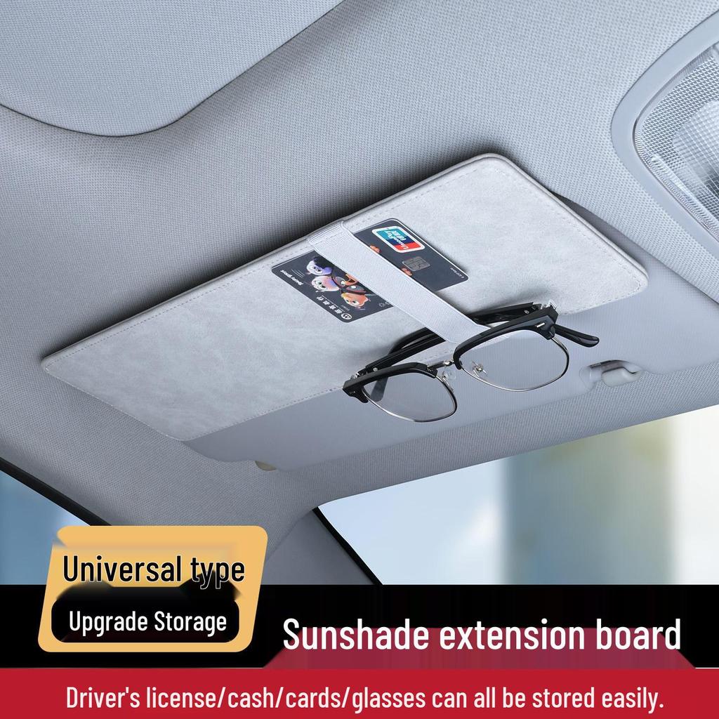 Adjustable Car Sun Visor Extension with Anti-Glare Shield and Storage Bag