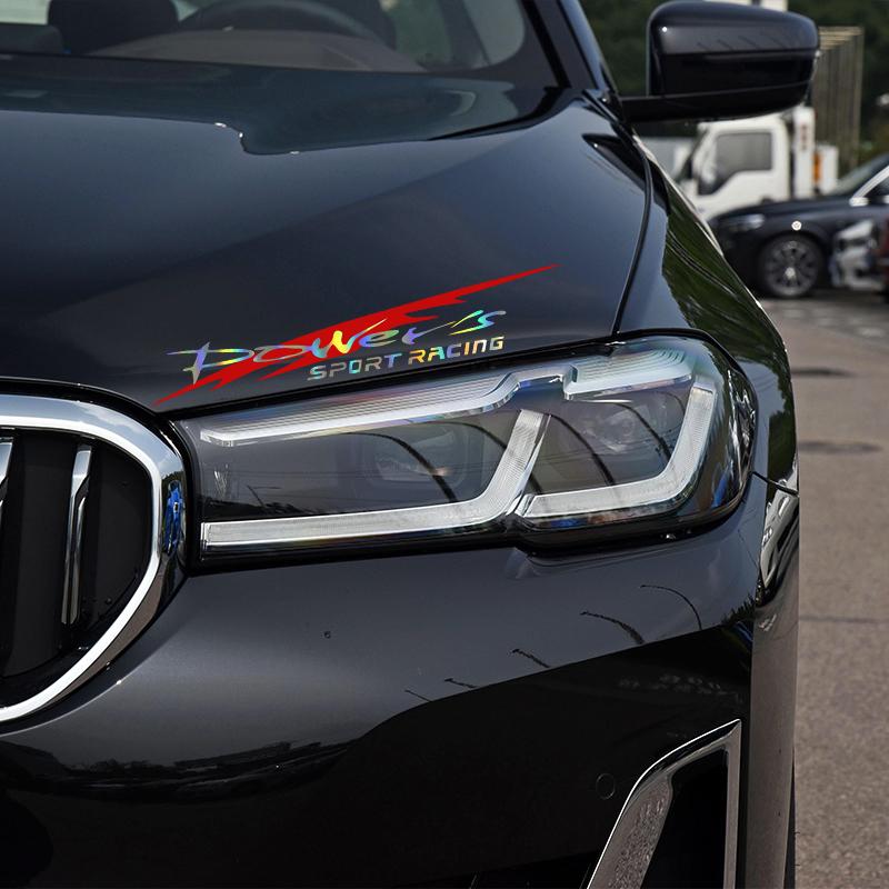 G083 30X5,5 CM Racing Development Autoaufkleber Stilvolle Power's Racing Development Sportaufkleber Auto Reflektierender wasserdichter Aufkleber