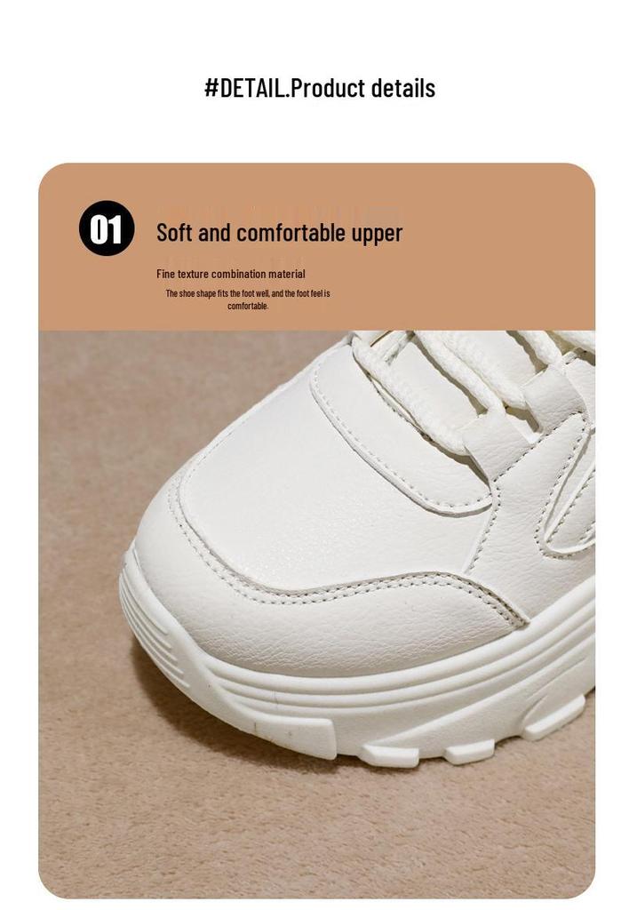 2025 Women's High-Top Plush Thick-Sole Winter Sneakers, Wide Fit, Large Sizes