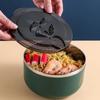 Stainless Steel Instant Noodle Bowl Double-Layer Anti-Scalding Lunch Box Fruit Ramen Soup Bowls Kitchen Tableware Food Container