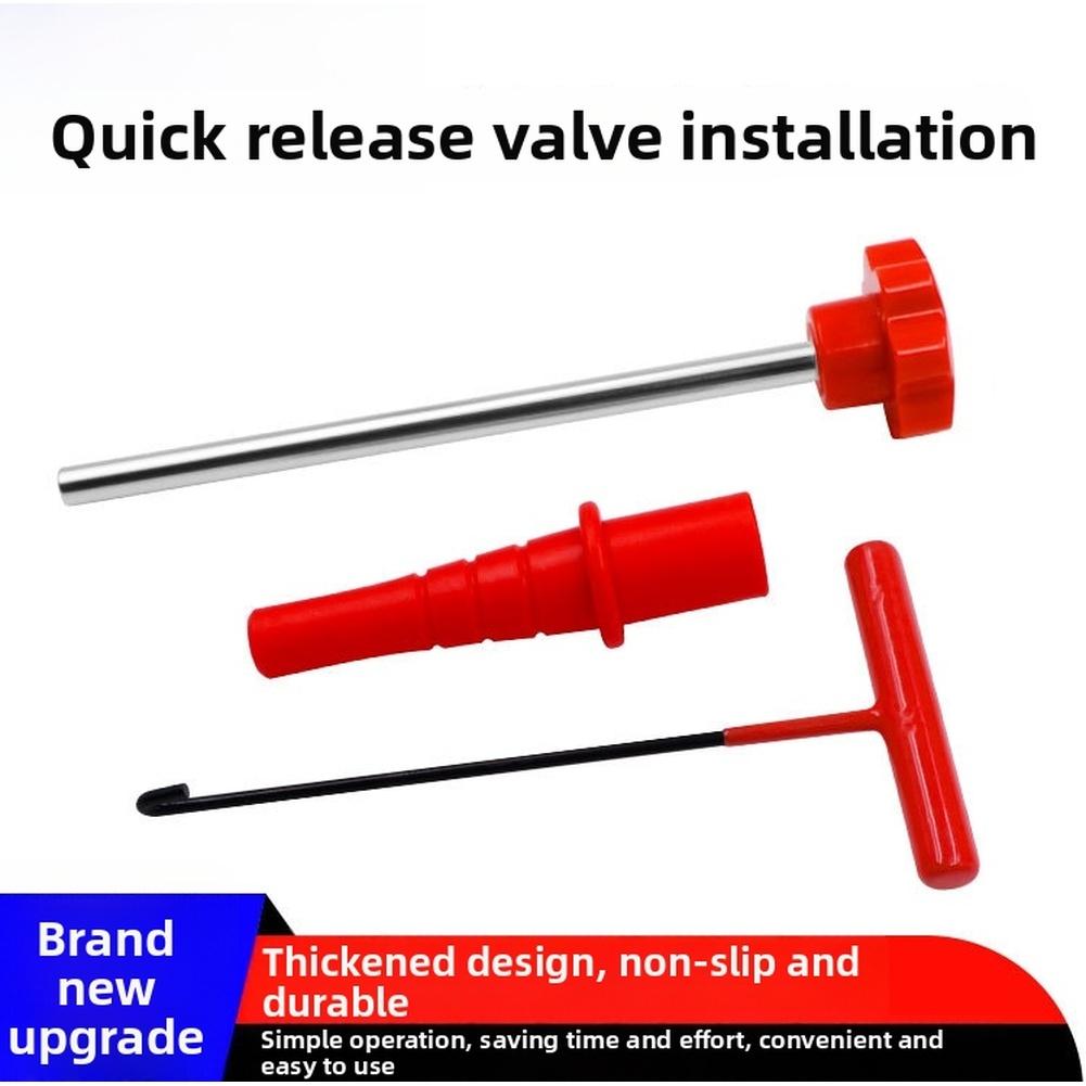 Steel Construction Valve Stem Tool Tire Valve Kit Ergonomic Handles