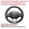 For Peugeot 208 Peugeot 2008 Hand Sewing Car Steering Wheel Cover Car Accessorie