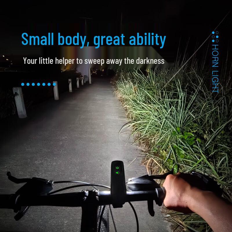 Lishi 2-in-1 Rechargeable Bike Headlight & Horn