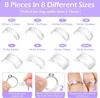 1 Set 4 Sizes Invisible Ring Size Adjuster for Loose Rings Clear Invisible Ring Resizer Jewelry Sizer Spirals Tightener