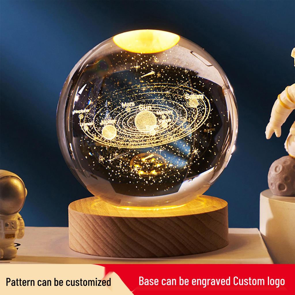 Starry Sky Luminous Crystal Ball Night Light - Heartfelt Gift for Birthdays