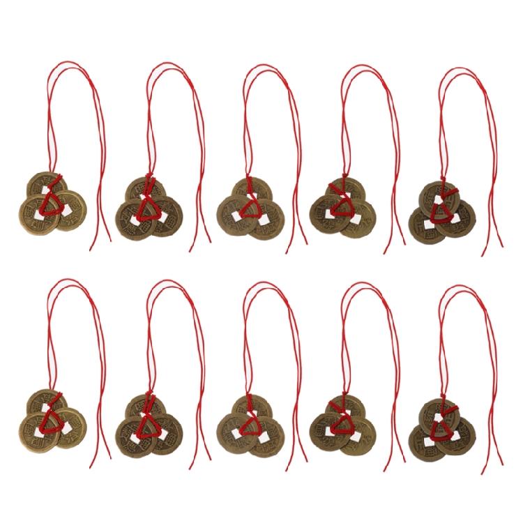 

10pcs Chinese Fortune Coins Feng Shui Coins I-ching Coins for Wealth and Success 1