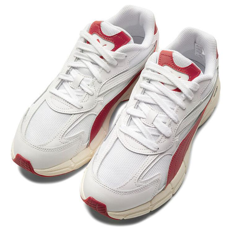 Puma Teveris Nitro Series Versatile Comfortable Low-Top Lifestyle Sneakers Unisex sneakers White Red 392134-03