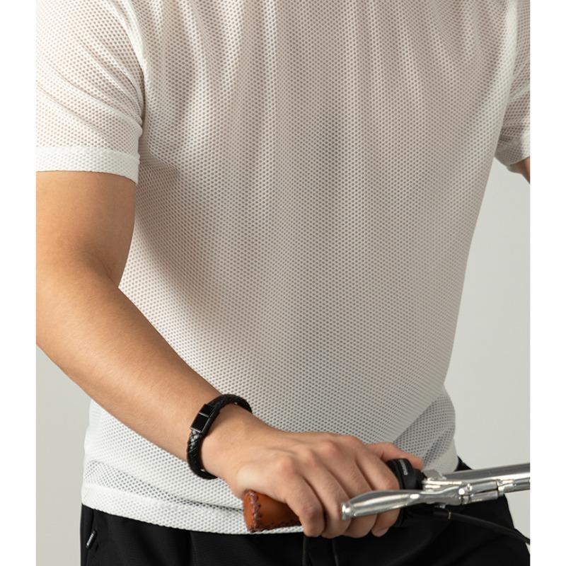 Men Breathable Mesh Quick Dry Short Sleeve Outdoor Fitness Cool Sports T Shirt