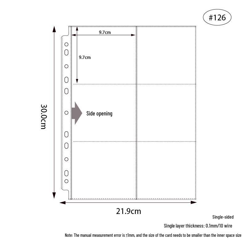 

Листы-вкладыши A4 с 6 карманами для хранения широкоформатных фотографий Polaroid