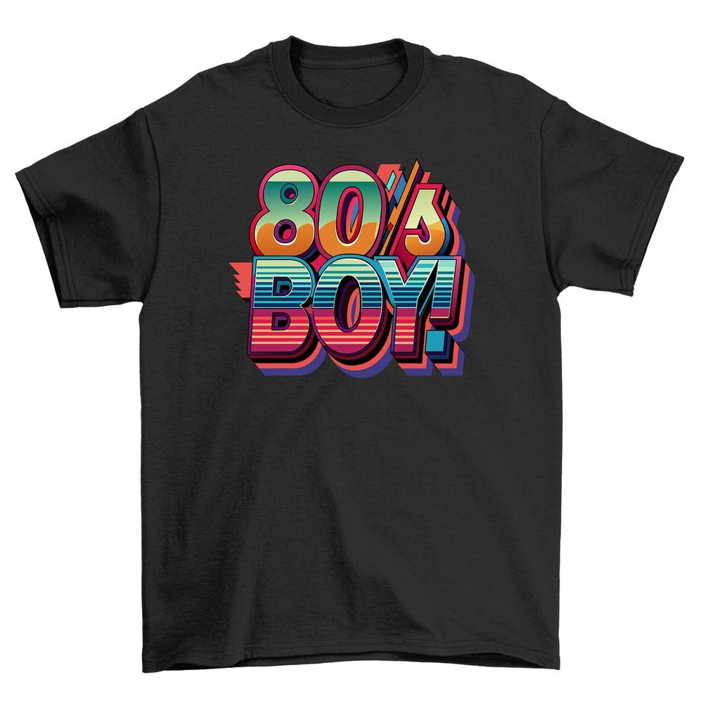Retro_24 80's Boy Retro T-shirt - Channel Your Inner 80's Vibe! Funny T-shirt, U