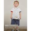 David Bella Kidsren's Five-Quarter Pants Suit 2026 Boys' Short-Sleeved Polo Shirt Two-Piece Set Baby Boy New Summer Clothing