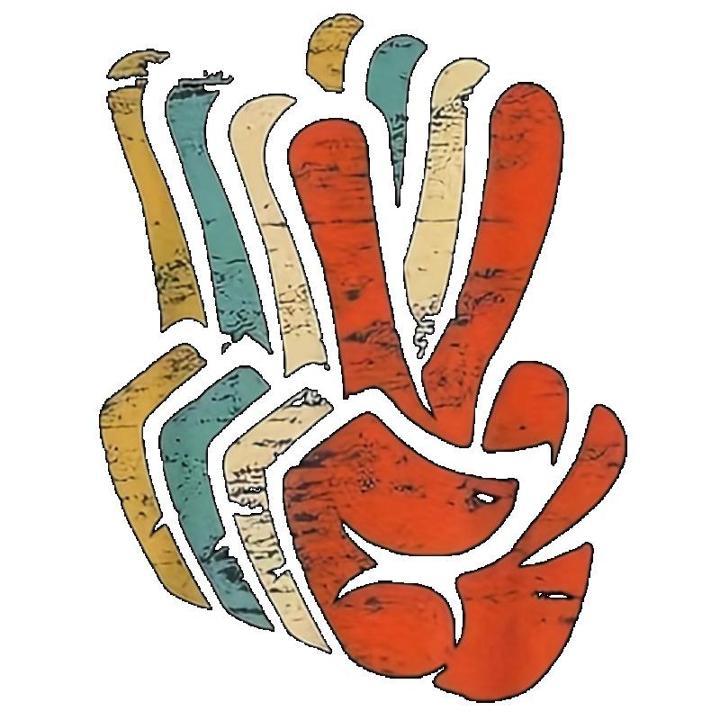 Women Casual Loose T-Shirt Black Colorful Hand Print Design For Everyday Wear