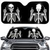 SHEIN Kreativer Totenkopf Auto-Sonnenschutz – Tragbar, Individuell anpassbarer Windschutzscheiben-Visier