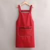Kitchen Apron with Dual Pocket Solid Color Water-Resistant Oil-proof Adjustable Men Women