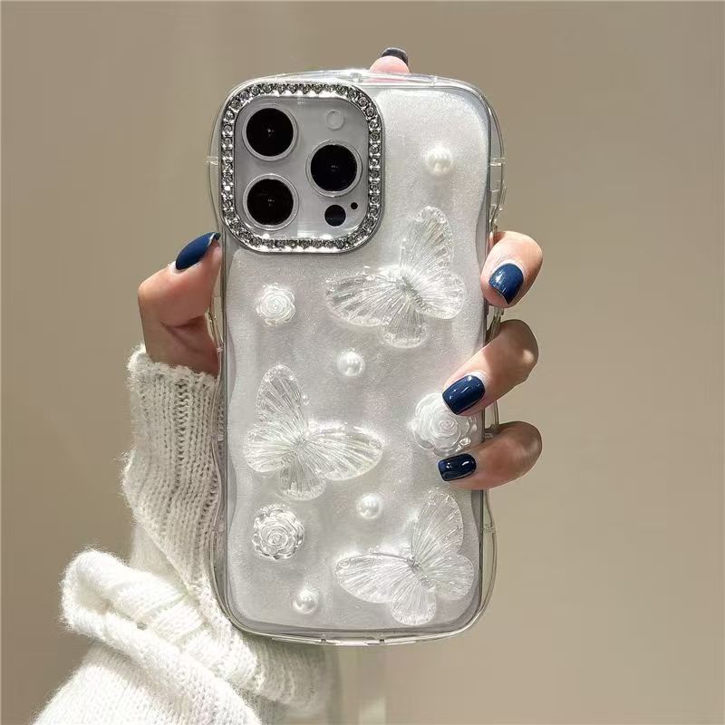 Fairy Butterfly iPhone17promax Mobile Phone Case for 16Pro15pm Light Luxury Anti-drop 14/13