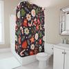Tu Festive Christmas Shower Curtain Waterproof Holiday Bathroom Decor Farmhouse Style Merry Xmas Pattern Holiday Home Textile De