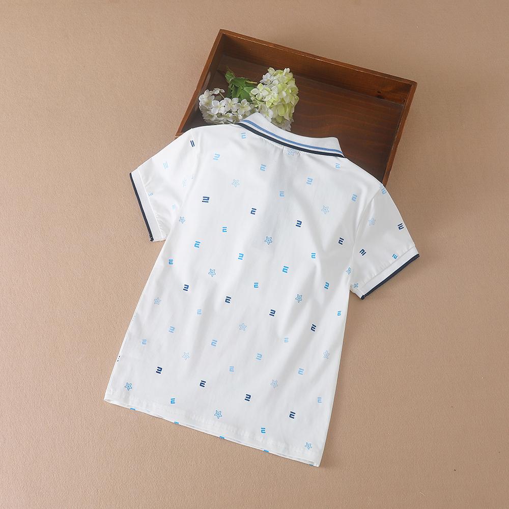 Boy Polo Shirt Summer Kids Short Sleeve Shirt Letter Children Clothes Boys Lapel Polo Shirts Sports School Boy Tops