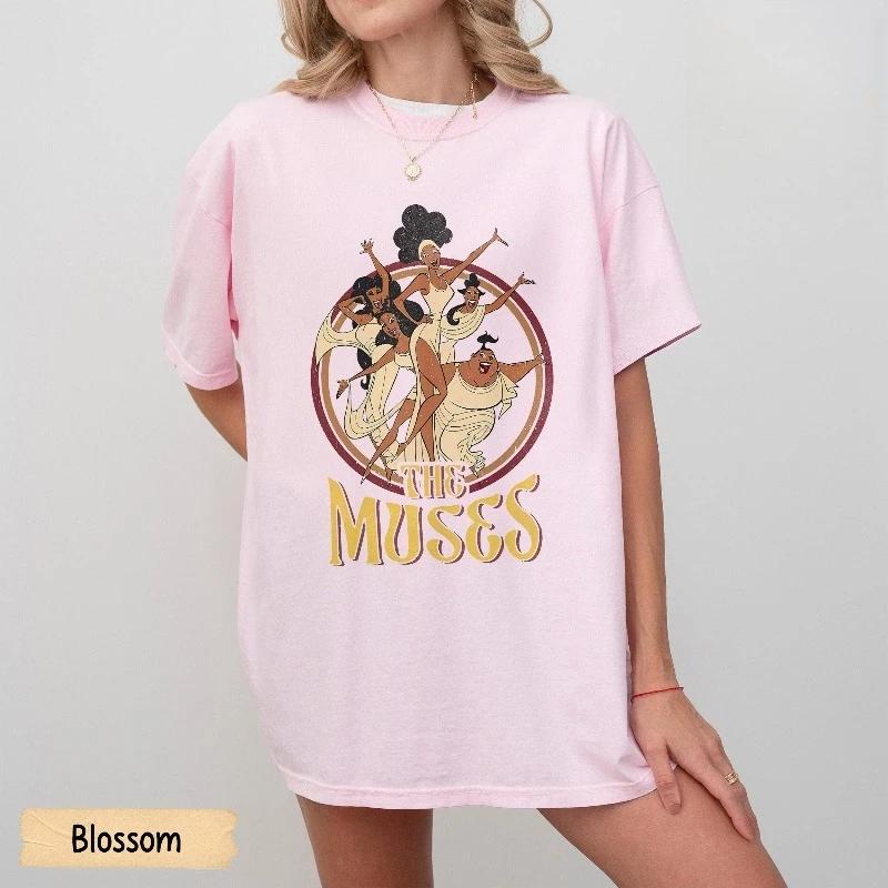 Vintage 90s Disney Hercules Muse comfortable colorful shirt Disney Hercules 1997 shirt for all seasons Unisexs and Womens S