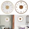 Modern Wall Clock Non Ticking Silent Simple Analog Minimalist Wall Hanging Clock for Bathroom Home Kitchen Classroom Office